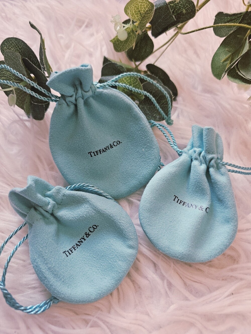 Tiffany Jewelry Dustbags Bundle